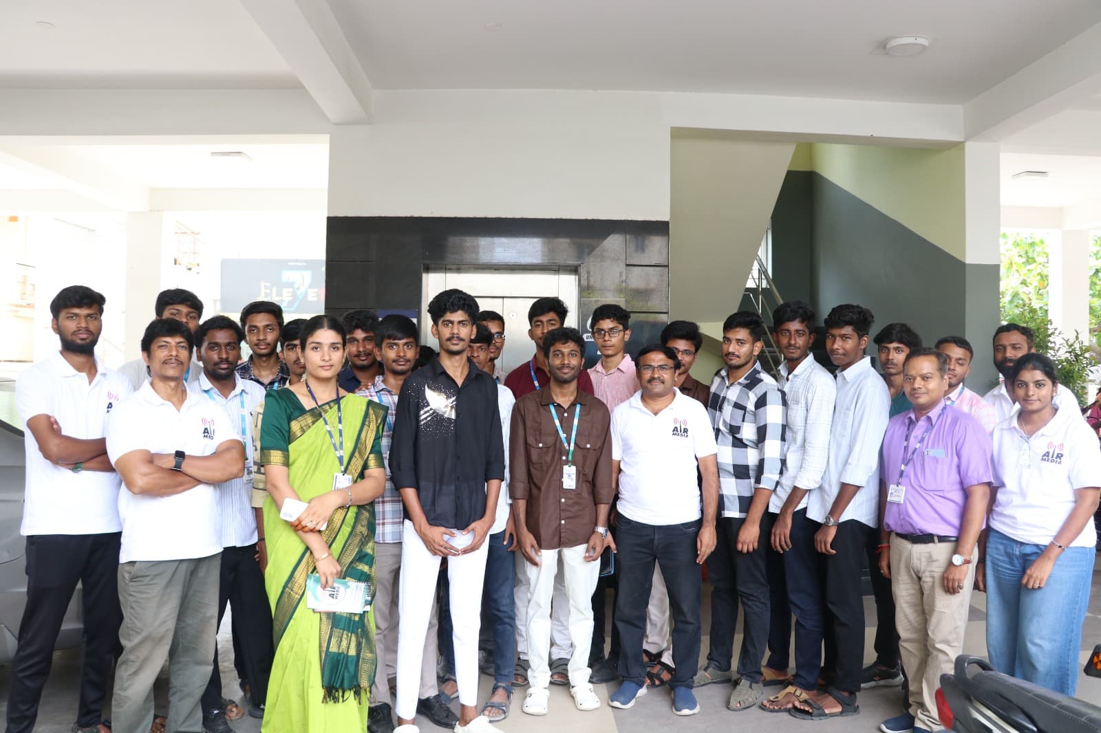 Erode Kongu Engineering college ECE students Field visit done to AirMedia Office