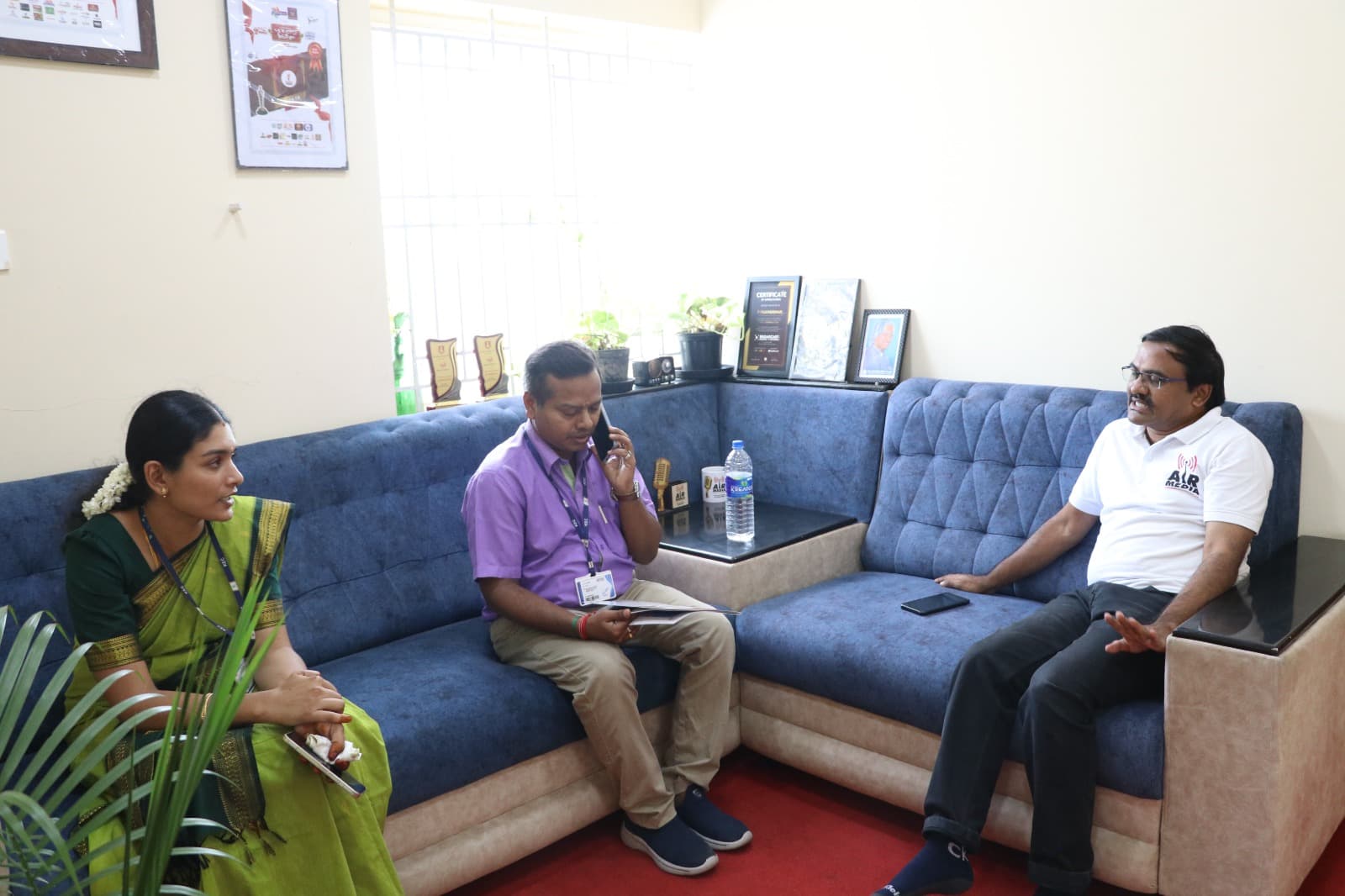 Kongu Erode Engineering college ECE students Field visit done to AirMedia Office