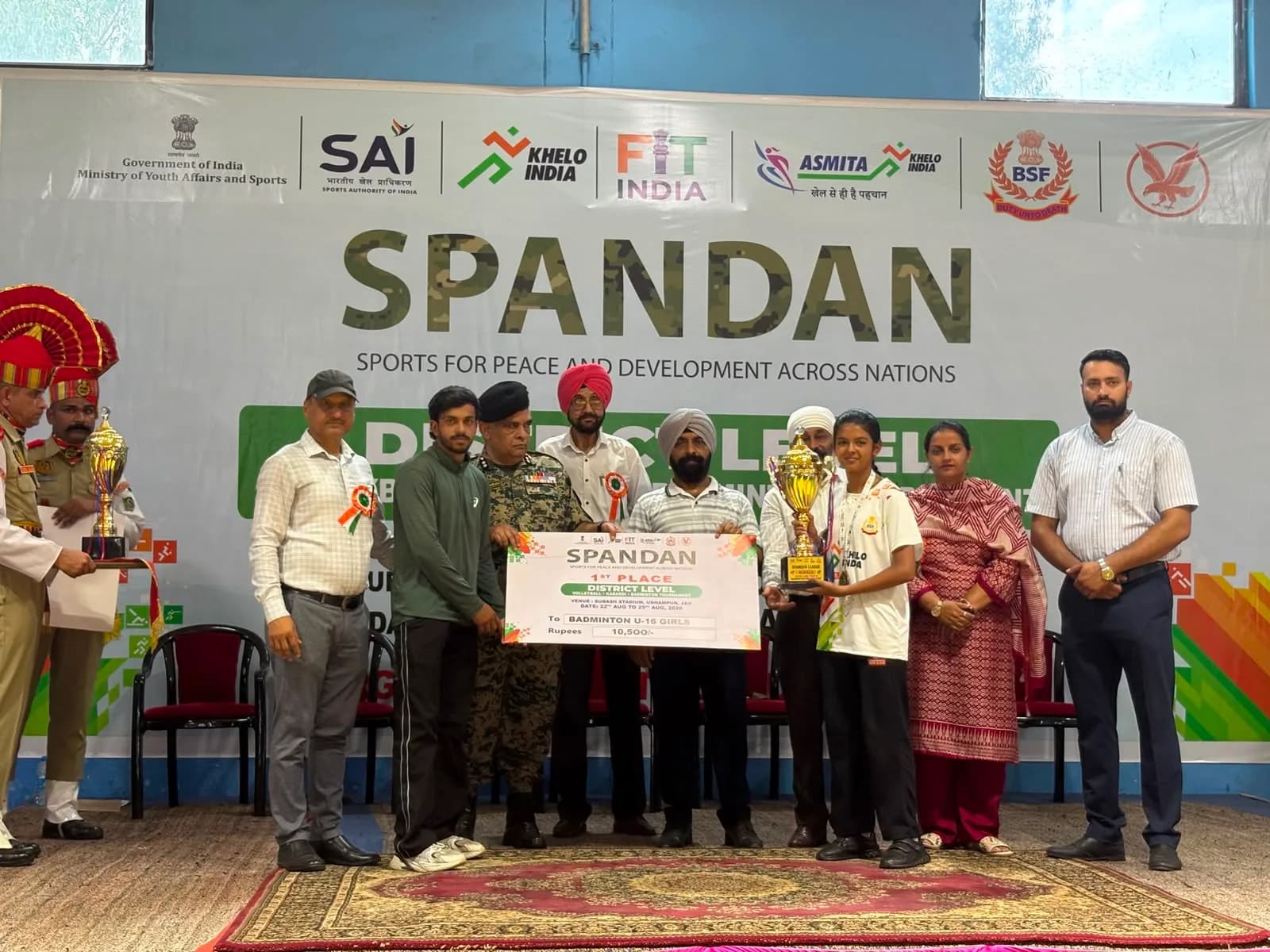 Army Public School, Udhampur Shines at District-Level Spandan League Badminton