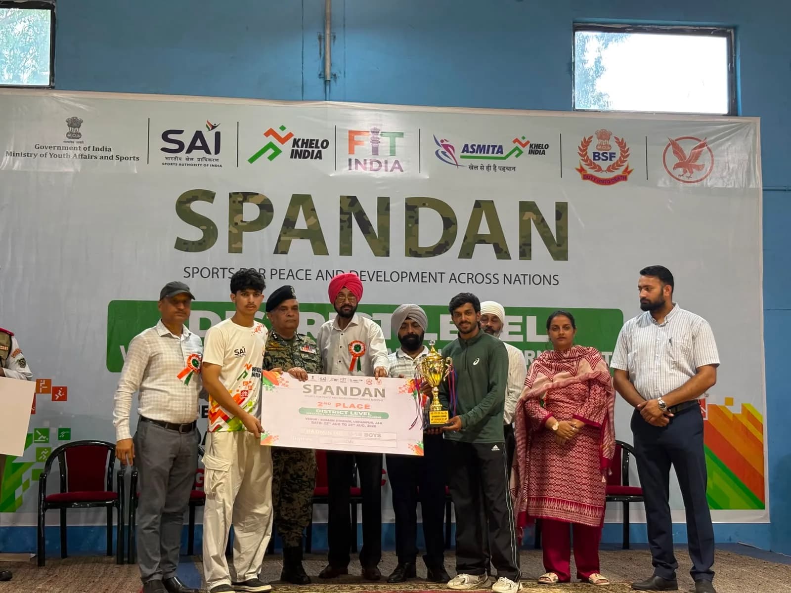 Army Public School, Udhampur Shines at District-Level Spandan League Badminton