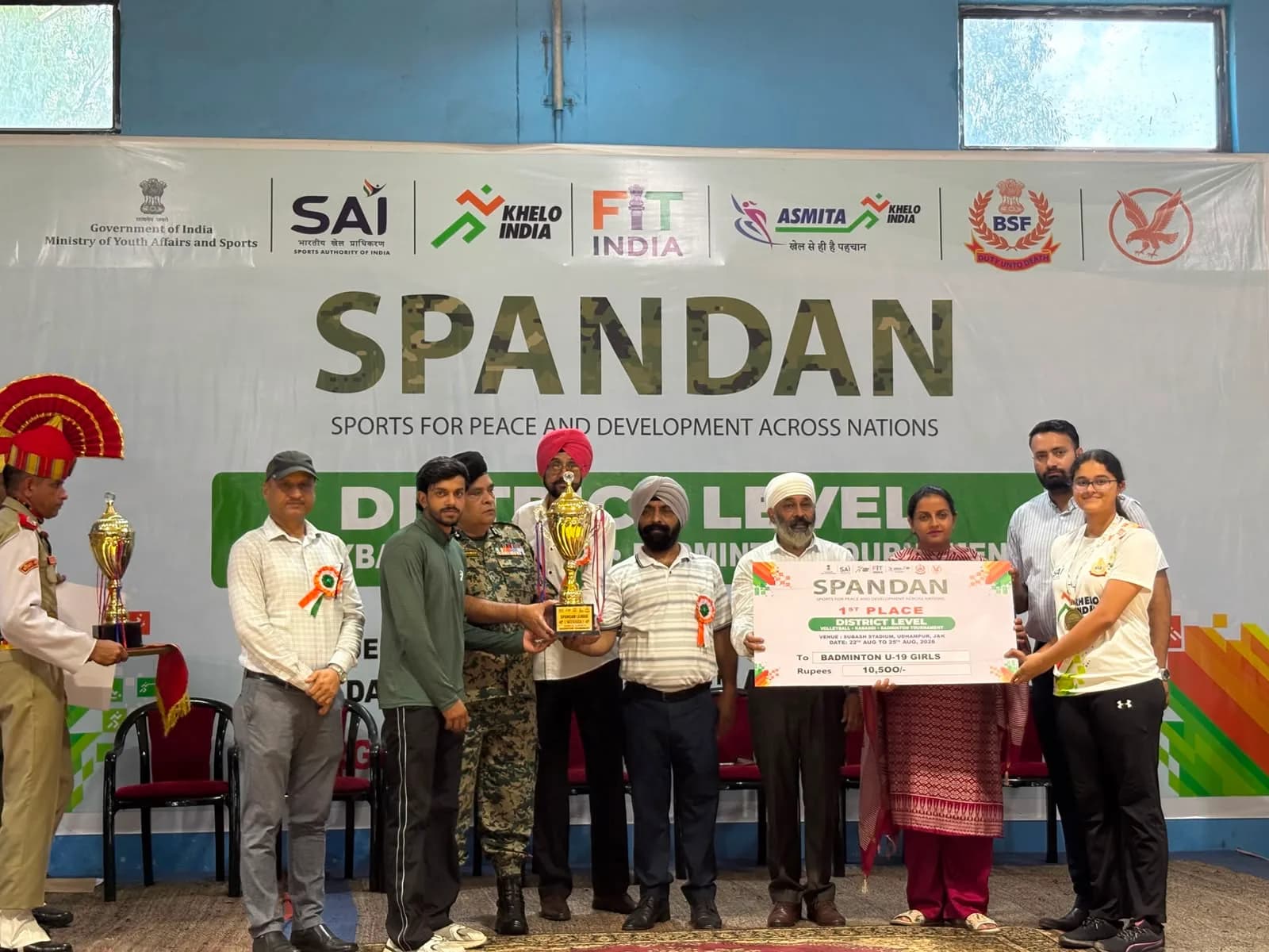 Army Public School, Udhampur Shines at District-Level Spandan League Badminton