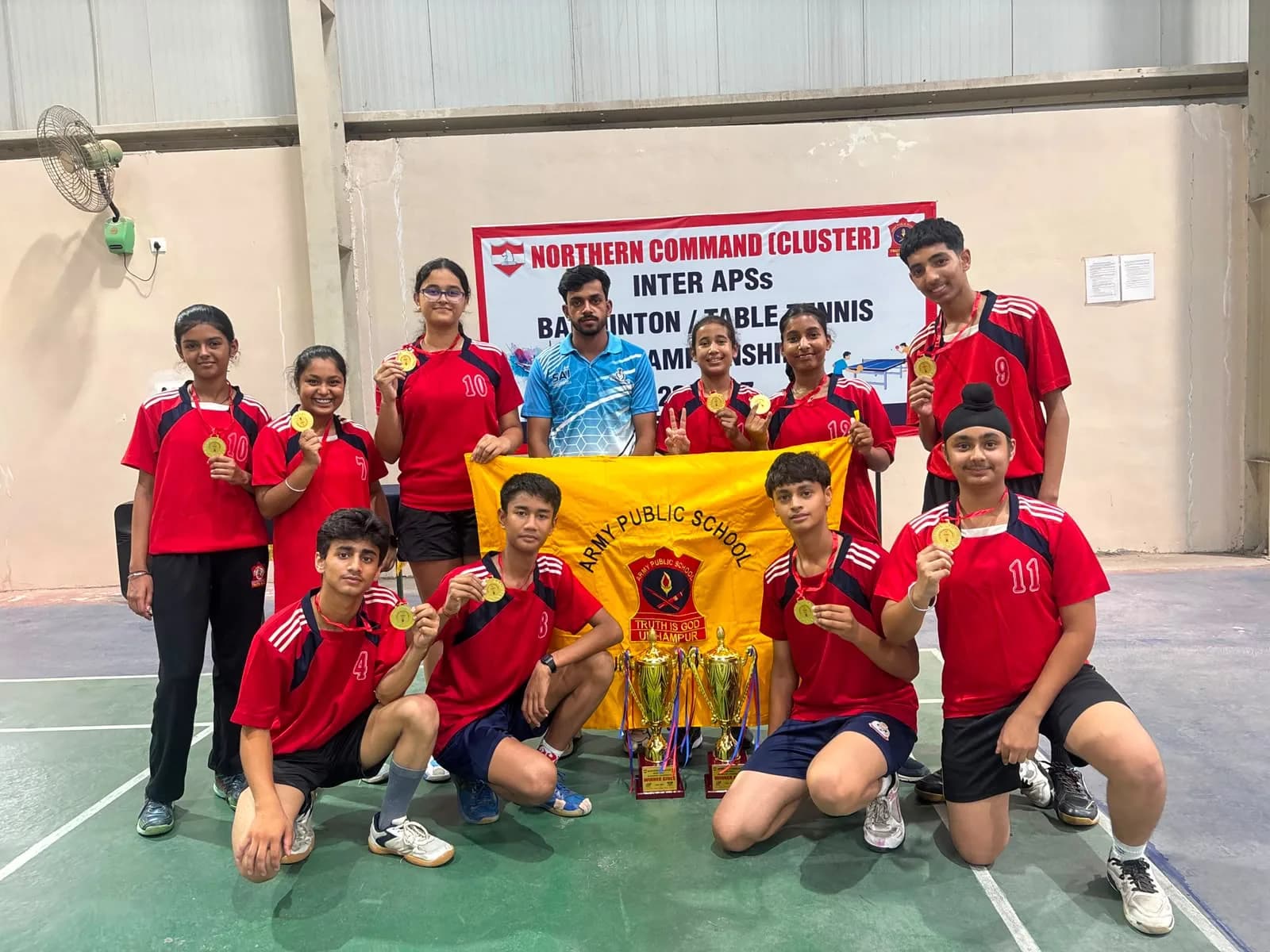 Every point mattered, every rally counted, and every effort culminated in glory-APS Udhampur Bags Double Victory at Inter APS Badminton Championship