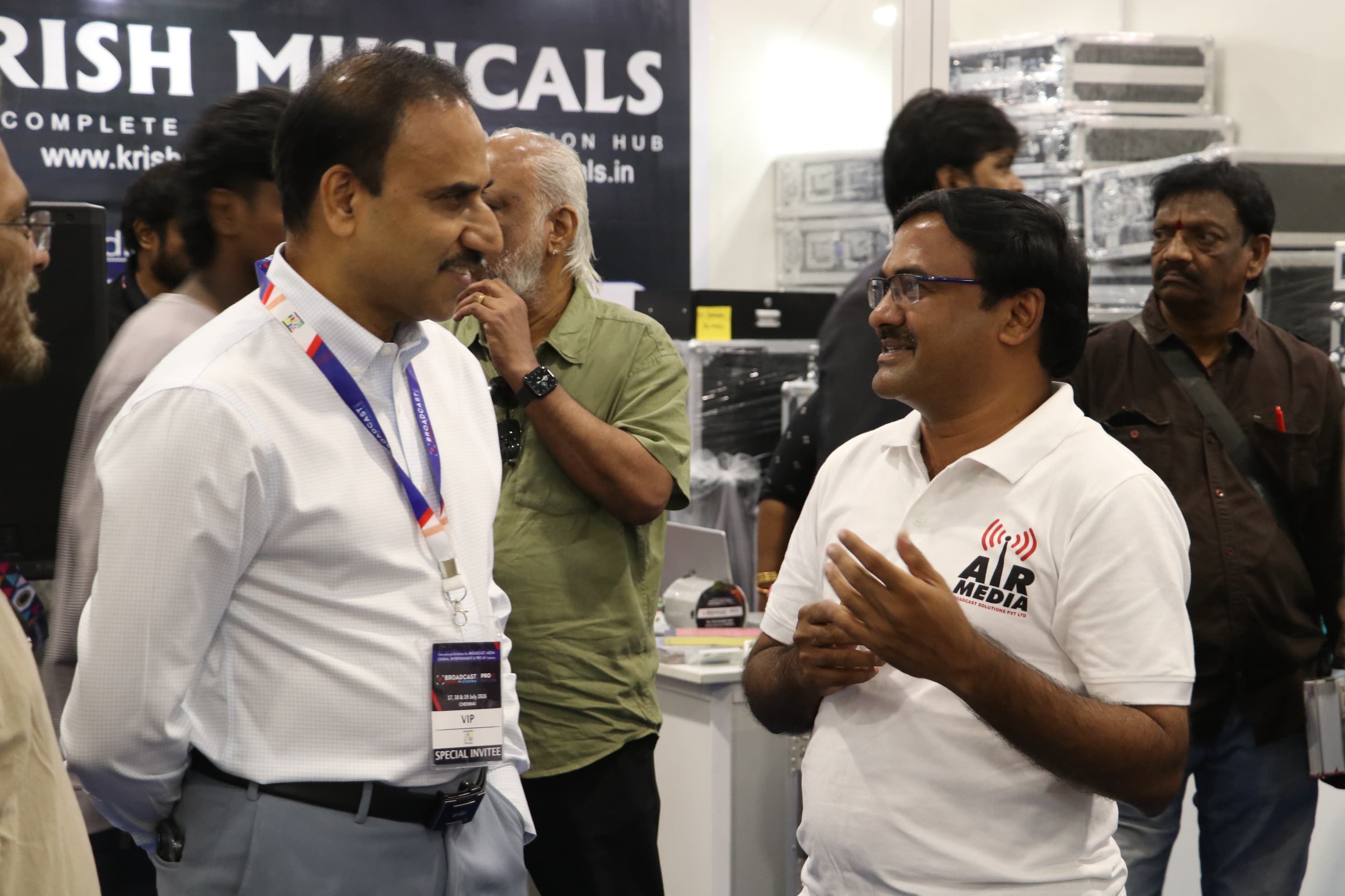 It was a true privilege to reconnect with Mr. S. Kannan, Technical Head (CTO) of Sun TV Network, and Mr. Rajapandiyan at the Broadcast Media Cinema Expo 2026.