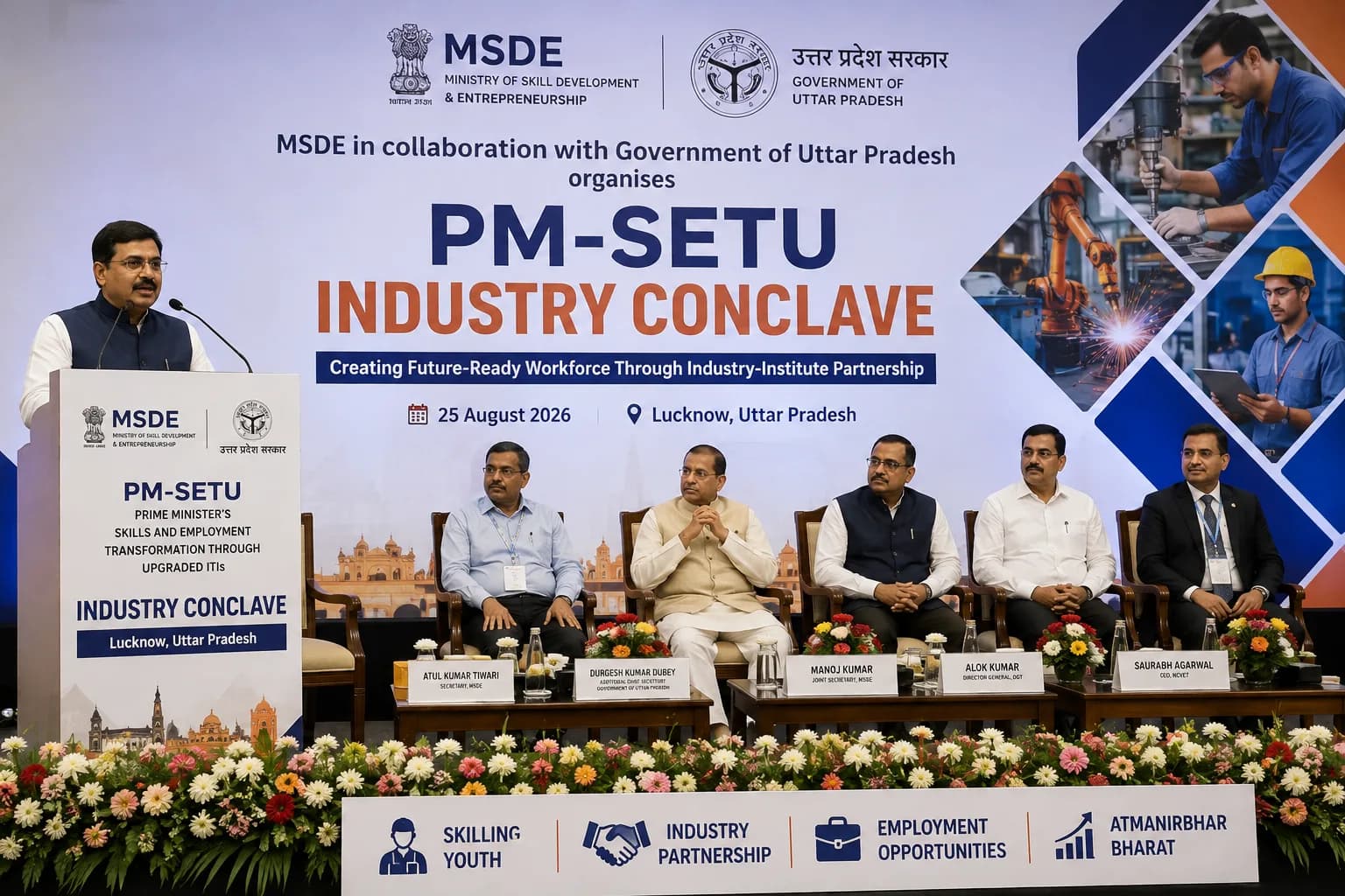 MSDE in collaboration with Government of Uttar Pradesh organises PM-SETU Industry Conclave in Lucknow